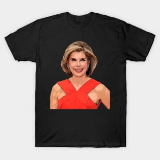 Christine Baranski Red Carpet Cartoonish T-Shirt